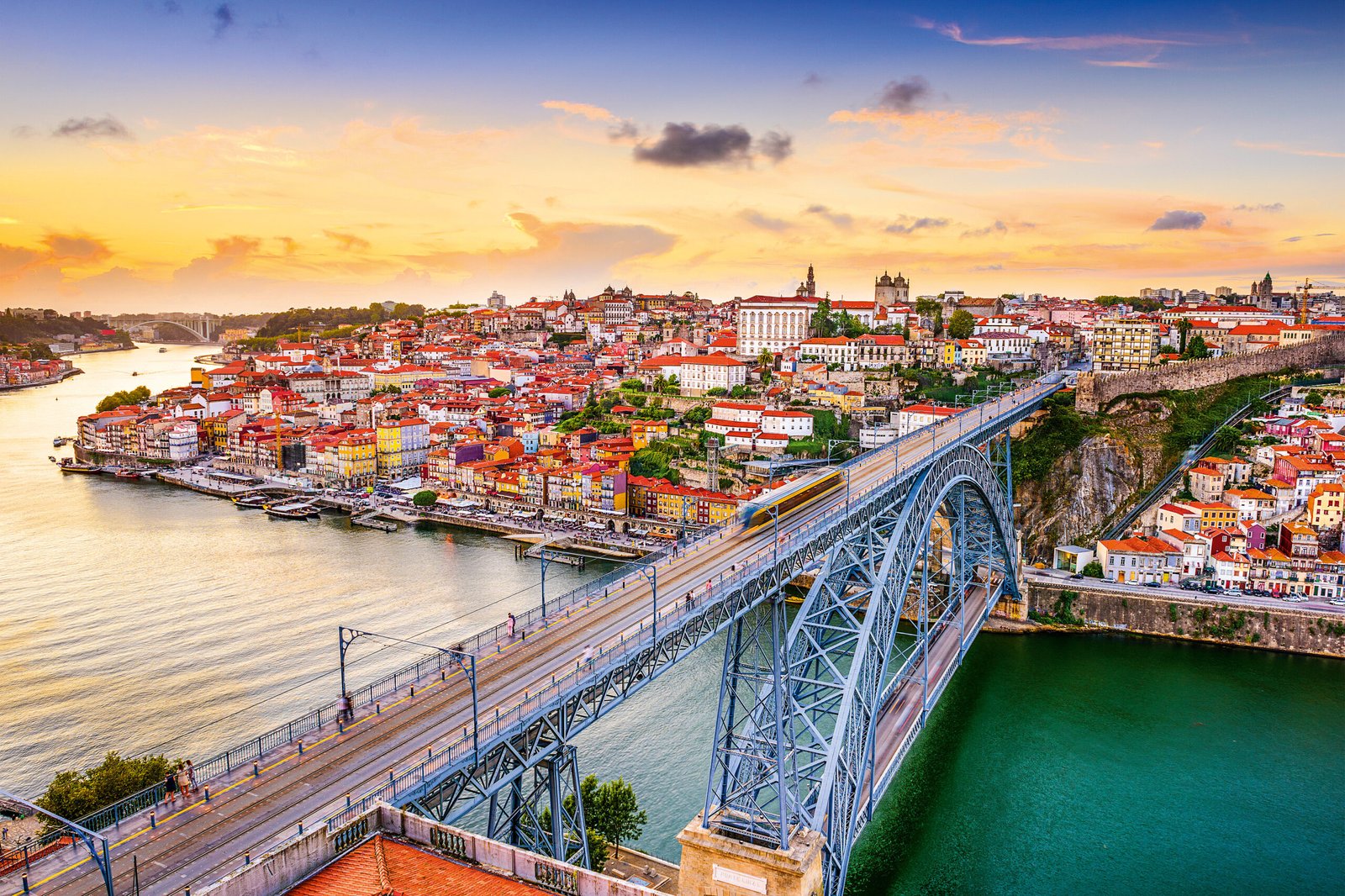 Porto, Portugal at Dom Luis Bridge